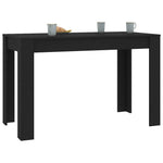 Dining Table Black 120x60x76 cm Engineered Wood 800433