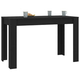 Dining Table Black 120x60x76 cm Engineered Wood 800433