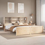 Bookcase Bed without Mattress 180x200 cm Super King Solid Wood Pine 3322477