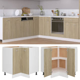 Corner Bottom Cabinet Lyon Sonoma Oak 75.5x75.5x81.5 cm Engineered Wood 802492