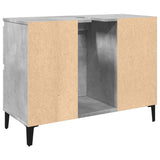 Sink Cabinet Concrete Grey 80x33x60 cm Engineered Wood 857128