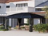 3 x 4m Hardtop Gazebo Canopy with Metal Roof, Aluminium Gazebo Permanent Pavilion with Netting and T3398P318777