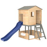 Outdoor Playset Dark Grey Solid Wood Fir 3376142