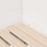 Daybed with Trundle and Drawers without Mattress White 90x190 cm Single 3302218