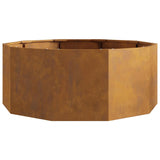 Planter Rusty 90 x 90 x 35 cm Weathering Steel 883737