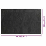 Pool Cover Black 600x300 cm PE 92168