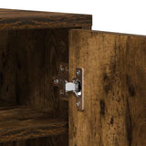 Shoe Cabinet Smoked Oak 60x35x92 cm Engineered Wood 816011