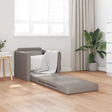 Sofa Bed Taupe 74 x 77 x 81 cm Fabric 4106626