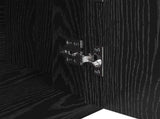 Sideboard Black oak 80 x 30 x 60 cm Engineered wood 881092