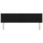 ZNTS LED Headboard Diamond Blocks Design Black 180 cm Fabric 3338241