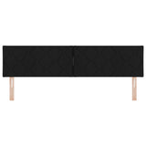 ZNTS LED Headboard Diamond Blocks Design Black 180 cm Fabric 3338241