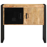 Console Cabinet 90x35x75 cm Solid Rough Wood Mango 4013571