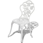 Bistro Chairs 2 pcs Cast Aluminium White 43176
