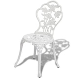 Bistro Chairs 2 pcs Cast Aluminium White 43176