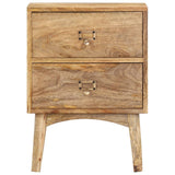 ZNTS Bedside Cabinet 40x35x55 cm Solid Mango Wood 286464