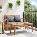 Garden Bench Natural 110 x 64 x 76.5 cm Solid teak wood 42006407