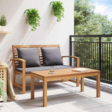 Garden Bench Natural 110 x 64 x 76.5 cm Solid teak wood 42006407