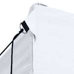 Foldable Party Tent with 4 Sidewalls 3x4.5 m White 48870