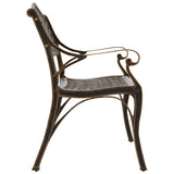 Garden Bench Bronze Cast Aluminium, Cast Iron Medium Durable 317747