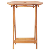 Bistro Set Beige Solid Acacia wood with an oil finish, PE rattan 3281792