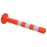 Traffic Control Bollards 2 pcs Plastic 75 cm 142828