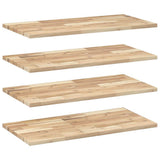 Floating Shelves 4 pcs 80x40x2 cm Untreated Solid Wood Acacia 3279398