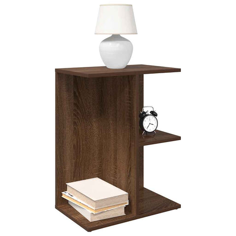 ZNTS Bedside Tables 2 pcs Brown Oak 46.5x29x61 cm Engineered Wood 858663