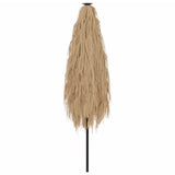 Garden Parasol with Steel Pole Brown 388x388x248 cm 4005113