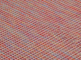 Outdoor Flatweave Rug 200x280 cm Red 340826