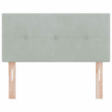 Headboard with Headboard Light Grey 100 cm Faux Leather 42007144