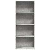 Bookcase Concrete Grey 60x30x152 cm Engineered Wood 857911