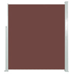 ZNTS Retractable Side Awning 160 x 500 cm Brown 45465