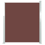 ZNTS Retractable Side Awning 160 x 500 cm Brown 45465