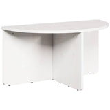 Coffee Table 2 pcs White Solid pine wood 873536