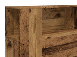 Headboard Cabinet Old Wood 180x18.5x102.5 cm Engineered Wood 856884
