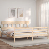 Bed Frame without Mattress Super King Size Solid Wood 3195171