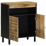 Sideboard 60x33.5x75 cm Solid Rough Wood Mango 4018653