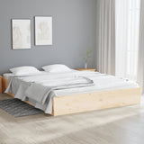 Bed Frame without Mattress Solid Wood 135x190 cm Double Double 820077