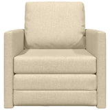Sofa Bed Cream 74 x 77 x 81 cm Fabric 4106627