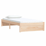 Bed Frame without Mattress Solid Wood 90x190 cm Single Single 814914