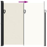Retractable Side Awning Cream 200x600 cm 4004550