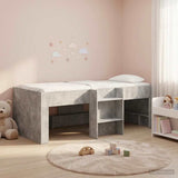 Kids'High Bed Frame 2 pcs Concrete Grey 90 x 190 cm 3422582