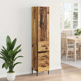 Highboard Old Wood 34.5 x 34 x 180 cm Engineered Wood 3415706