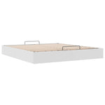 Ottoman Bed Frame without Mattress White Super King Faux Leather 3310832