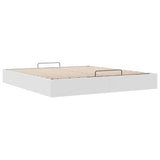Ottoman Bed Frame without Mattress White Super King Faux Leather 3310832
