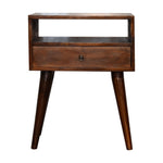 Modern Chestnut Solid Wood Bedside IN1691