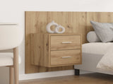 Headboard With Cabinet 3 pcs Artisan Oak Engineered Wood 3415940