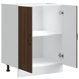 Sink Base Cabinet Lucca Brown Oak Engineered Wood 853684
