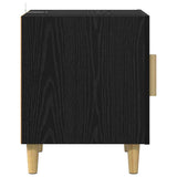 Bedside Cabinet 2 pcs Black Oak 40 x 40 x 50 cm Engineered Wood 880606