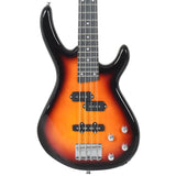 Electric Bass Guitar for Beginner with Bag Brown and Black 4/4 46" 70183